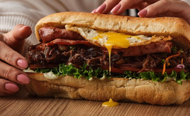 כריך אסאדו. טאגוס אשקלון