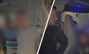 מעצר שב"חים (צילום: דוברות המשטרה)