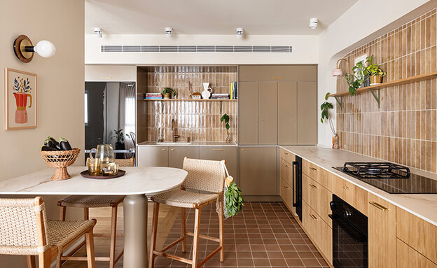 דירת הרופאים בראשלצ מטבח עיצוב ורד בונפיליולי  (צילום: איתי בנית)