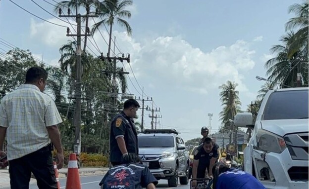 הזירה הקשה בתאונה בתאילנד