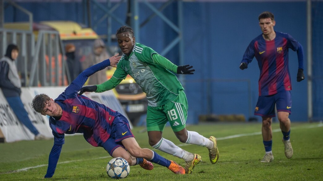 מכבי חיפה נגד ברצלונה בליגת האלופות לנוער מכבי חיפה נגד ברצלונה בליגת האלופות לנוער