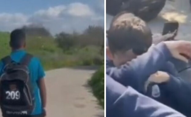 התקיפה בסח'נין (צילום: רשתות חברתיות לפי סעיף 27 א')