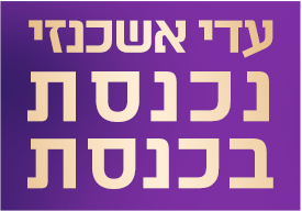לוגו עדי אשכנזי נכנסת בכנסת