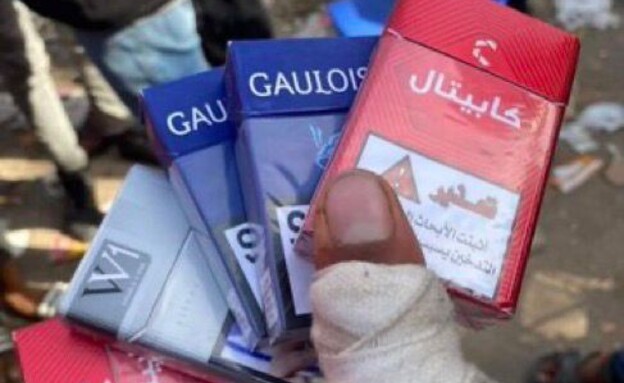 סיגריות שהוברחו לעזה