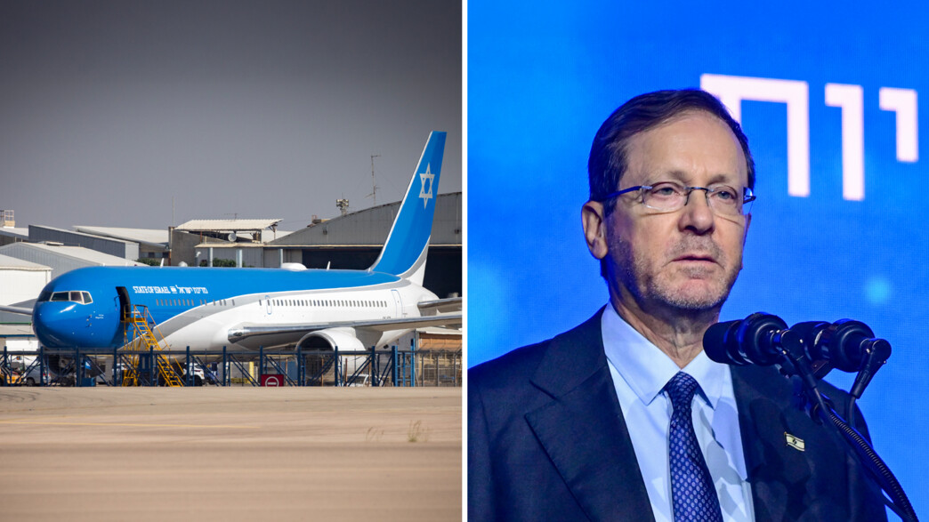 הנשיא הרצוג ומטוס כנף ציון