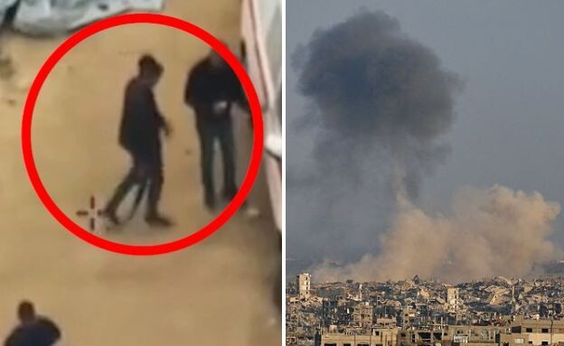 מחבלים ותקיפות בעזה (צילום: דובר צה"ל | BASHAR TALEB/AFP via Getty Images)