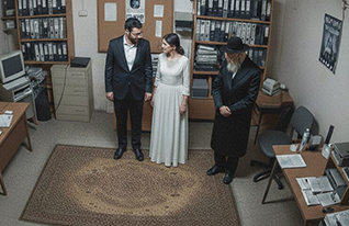 החתונה השחורה (צילום: עיצוב AI)