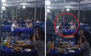 פרצו להלוויה (צילום: צילום מסך)