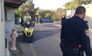 זירת הרצח בגליל התחתון (צילום: דוברות המשטרה)