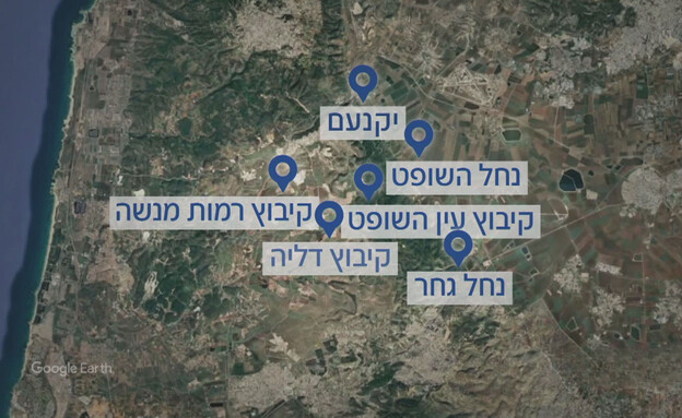 האזורים המומלצים לטיול