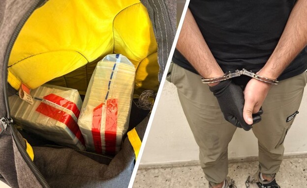 מעצר החשוד (צילום: דוברות המשטרה)