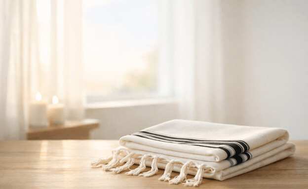 טלית מקופלת באור בוקר (הדמיה: mako)