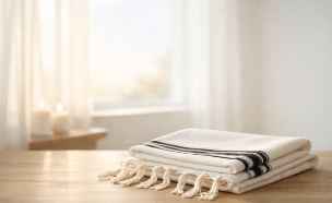 טלית מקופלת באור בוקר (הדמיה: mako)