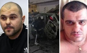 מימין: ברדי מור, זירת הפיצוץ, מיכאל מור