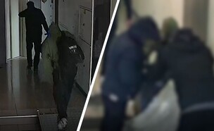 תיעוד הפריצה לדירה (צילום: דוברות המשטרה)