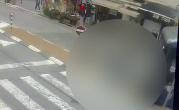 תיעוד התאונה ברמת גן (צילום: לפי סעיף 27 א')