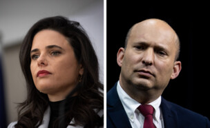 נפתלי בנט, איילת שקד (עיבוד: יונתן זינדל, פלאש/90 )