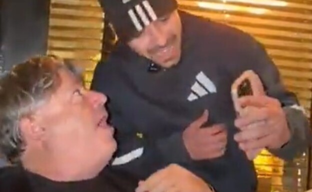 העימות בין רני רהב למרדכי דוד (צילום: מתוך הרשתות החברתיות לפי סעיף 27א' לחוק זכויות יוצרים)