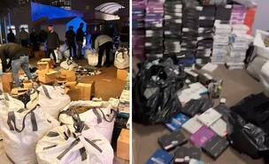 הפשיטה על בתיהם ורכביהם של החשודים בסחר בסמים בהיקף חריג (צילום: דוברות המשטרה)