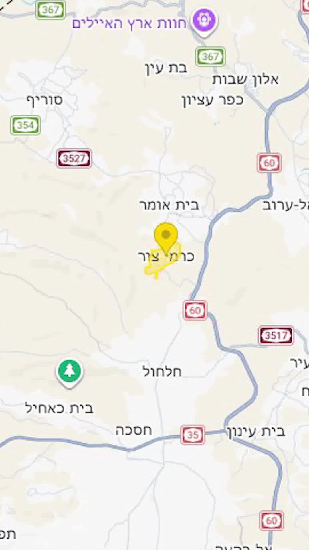 חשש לחדירת מחבלים בכרמי צור: תושבים הונחו להיכנס למרחב המוגן