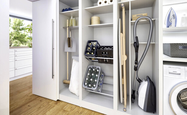 דווקא אפשר - חדר כביסה ומזווה שיוצא מתוך ארון במטב דווקא אפשר - חדר כביסה ומזווה שיוצא מתוך ארון במטב