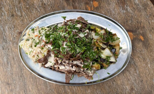 צלחת של דונר כשר. גטה קדימה