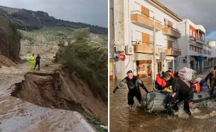 ספרד ופורטוגל סופה מרתה (צילום: לפי סעיף 27א' לחוק זכויות יוצרים)