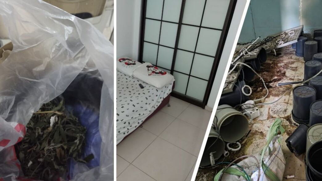 הנזק שנגרם לדירה, והסמים שנתפסו