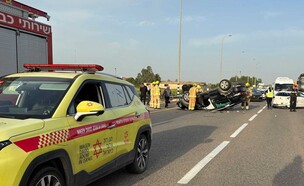 זירת התאונה הקטלנית בכביש 241