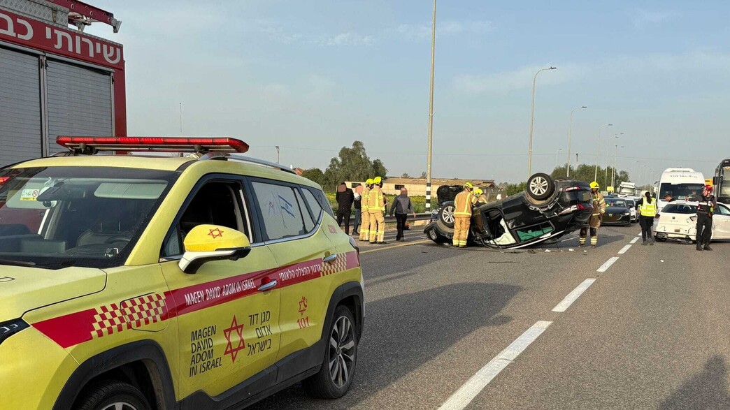 זירת התאונה הקטלנית בכביש 241