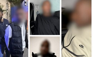 הנאשמים בסחיטה באיומים (צילום: דוברות המשטרה)