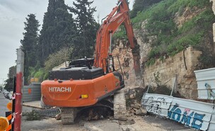 תחילת העבודות על פרוייקט הדרגנועים של חיפה  (צילום: ראובן כהן, עיריית חיפה)