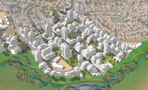 תכנית התחדשות עירונית בשכונת יוספטל בכפר סבא (הדמיה: קורין אדריכלים)