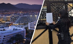 אילת, סגירת המעודון (צילום: דוברות המשטרה, getty images)