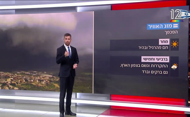 תחזית מזג האוויר - 09.02.26