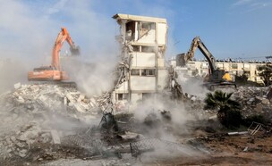 הריסת 3 בניינים בשכונת יפו א' (צילום: ינאי אלפסי, יחסי ציבור)