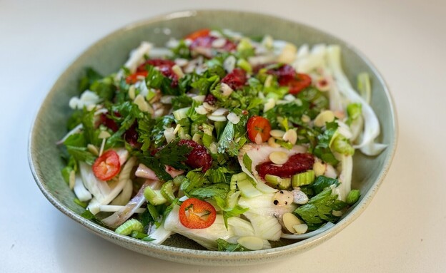 סלט שומר עם תפוזים