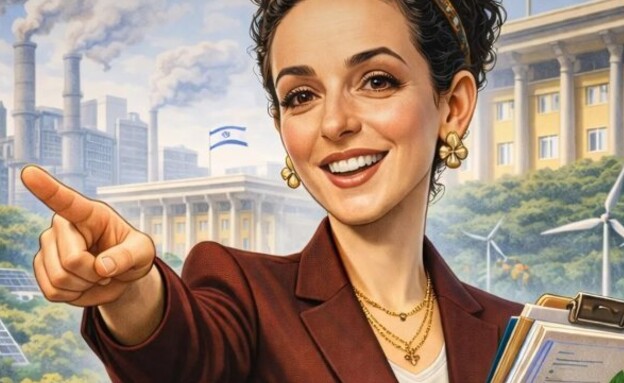 עידית סילמן קריקטורה (צילום: מתוך הרשתות החברתיות לפי סעיף 27א' לחוק זכויות יוצרים)