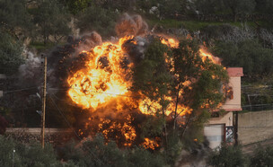 תקיפת צה"ל בלבנון (צילום: AP)