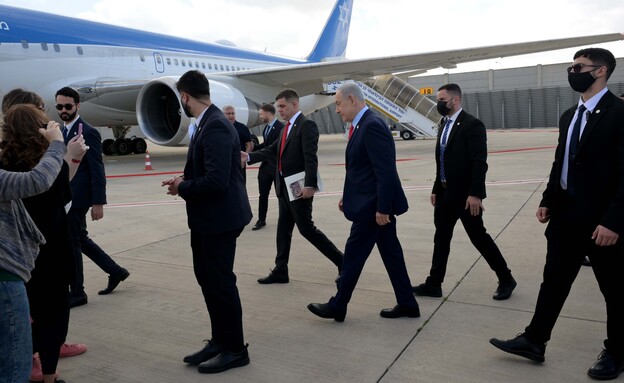 רה"מ נתניהו המריא לוושינגטון