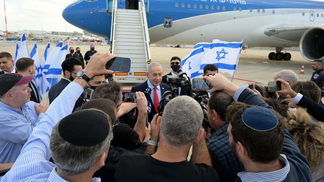 רה"מ נתניהו המריא לוושינגטון