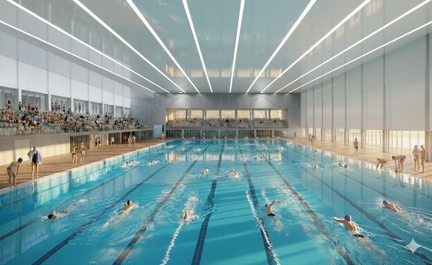 מתחם הבריכות האולימפי במרכז הספורט הלאומי בהדר יוס
