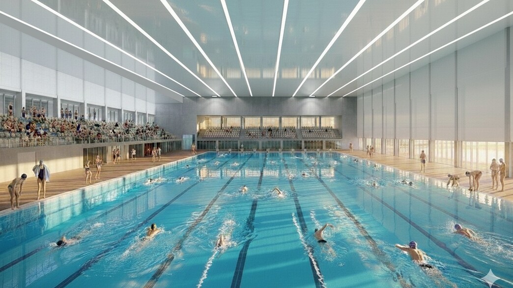 מתחם הבריכות האולימפי במרכז הספורט הלאומי בהדר יוס