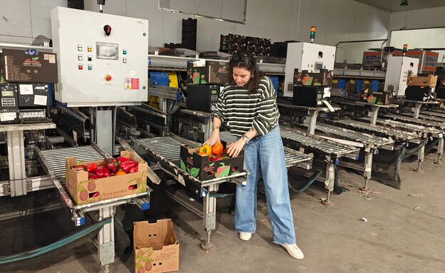 יעל לבני מובילת הסיור בבית אריזה