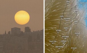 תחזית אובך (צילום: מרים אלסטר (פלאש 90) | מטאו-טק | יונתן סינדל (פלאש 90))