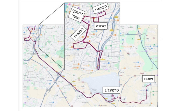 הקו החדש לנתב"ג בשבת