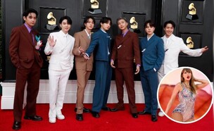 bts וטיילור סוויפט (צילום: רויטרס, Kate Green/Getty Images)