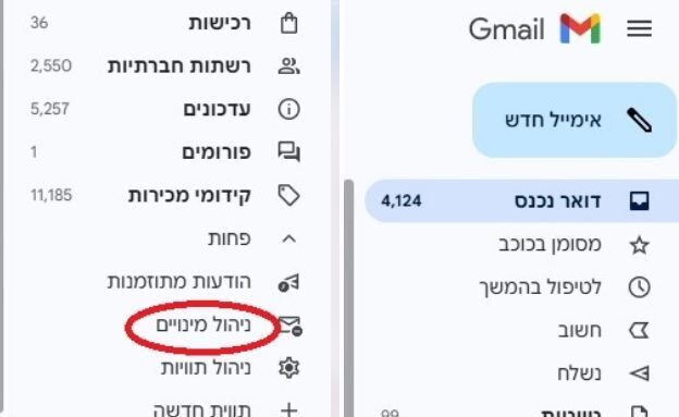 ניהול מינויים בג'ימייל (צילום: Gmail)