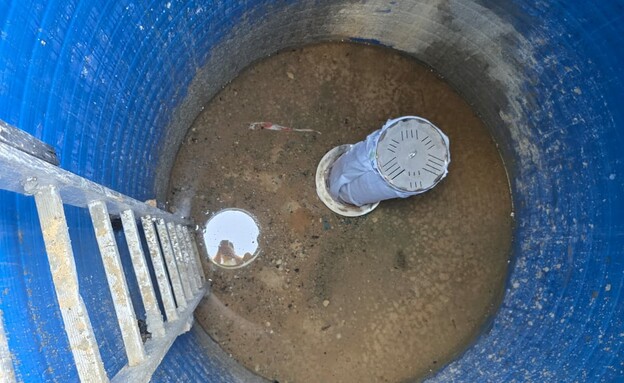 אחד מארבעת מיכלי האגירה בגבעתיים אחד מארבעת מיכלי האגירה בגבעתיים