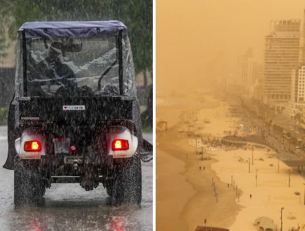 אובך, גשם, חום ורוח חזקה. מזג האוויר היום יהיה מגעיל